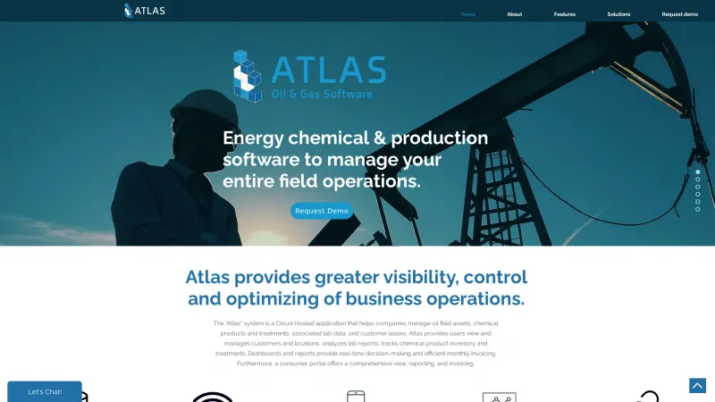 Homepage of Atlas Oil & Gas