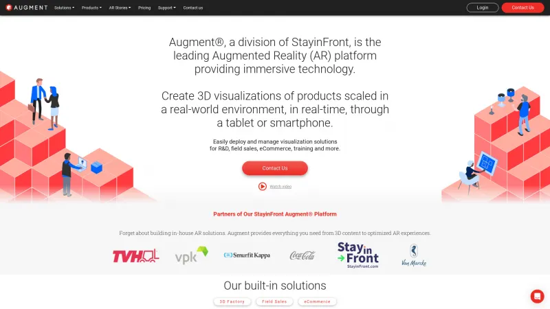 Homepage of Augment