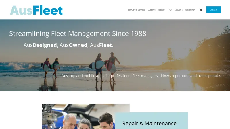 Homepage of AusFleet