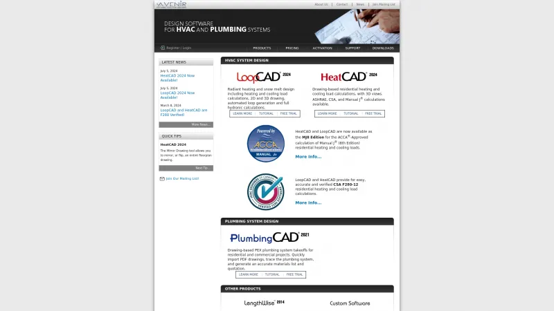 Homepage of LoopCAD