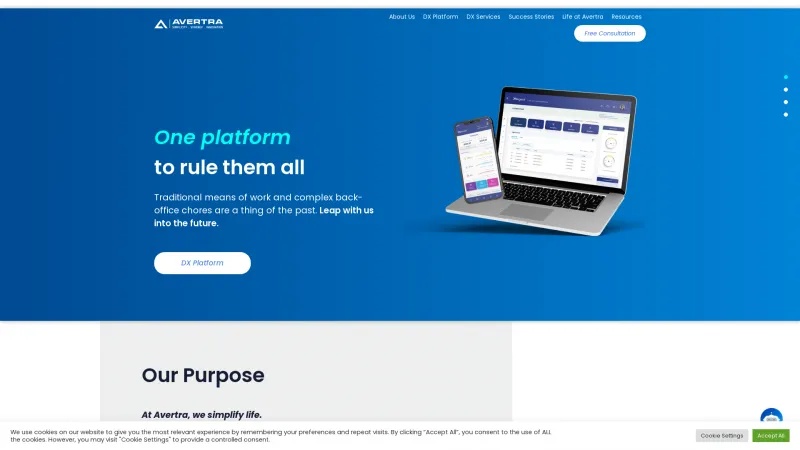 Homepage of MiServices