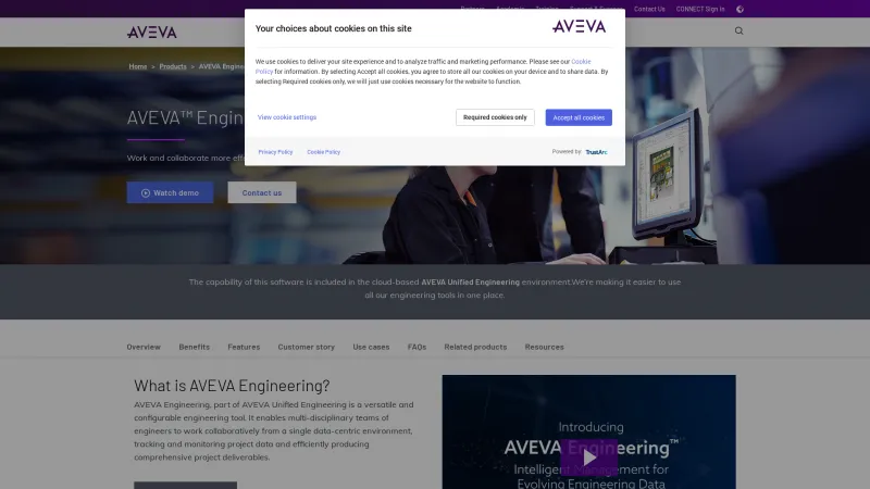 Homepage of AVEVA Engineering