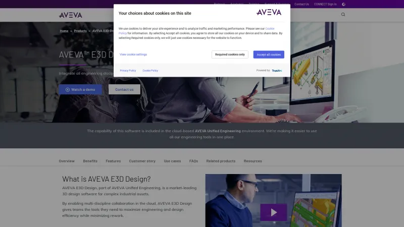 Homepage of AVEVA E3D Design