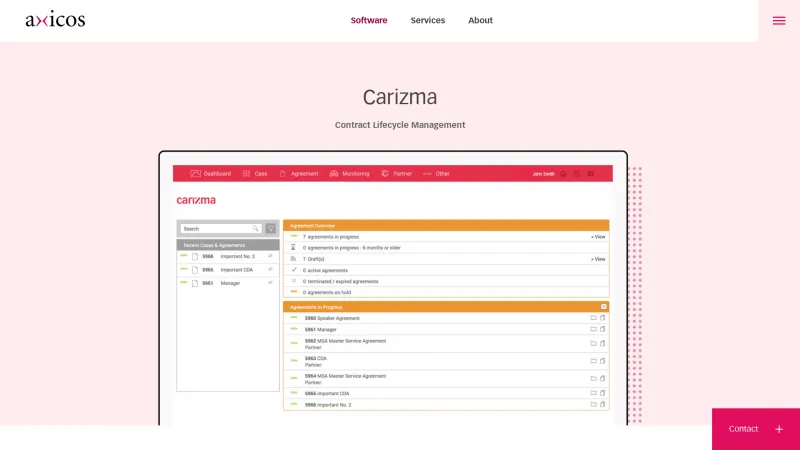 Homepage of Carizma