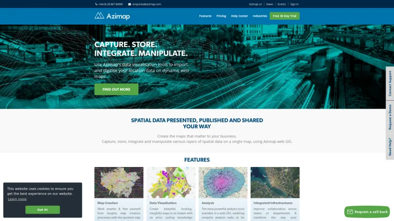 Homepage of AziMap