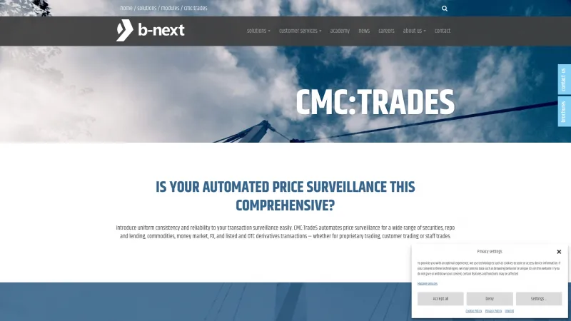 Homepage of CMC:Insider Compliance