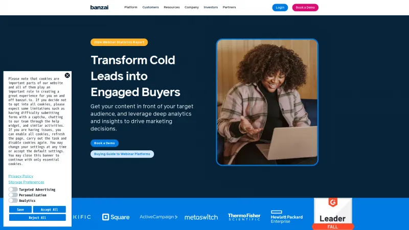 Homepage of Banzai