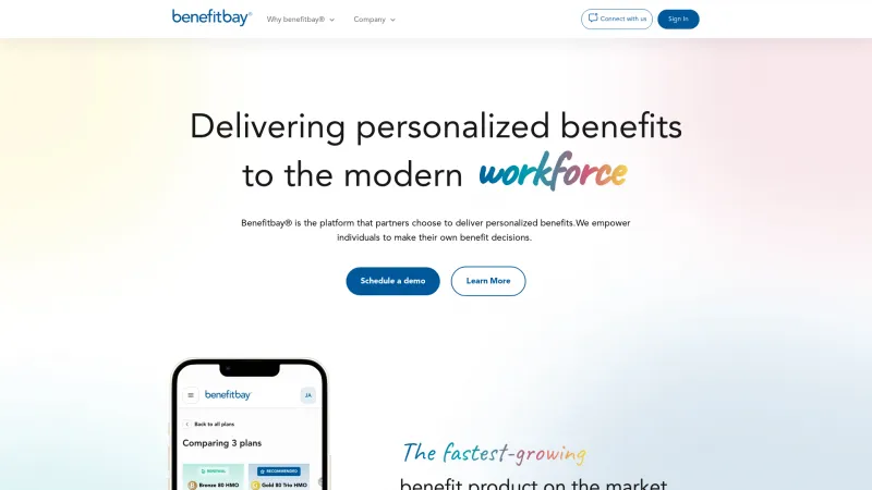 Homepage of Benefitbay