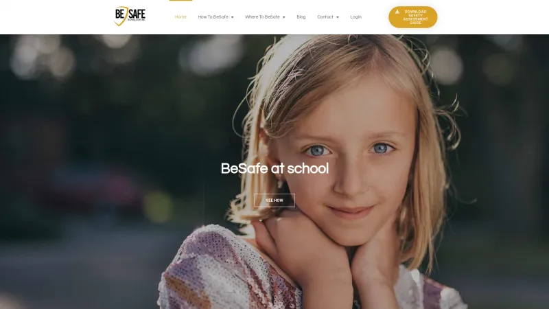 Homepage of BeSafe