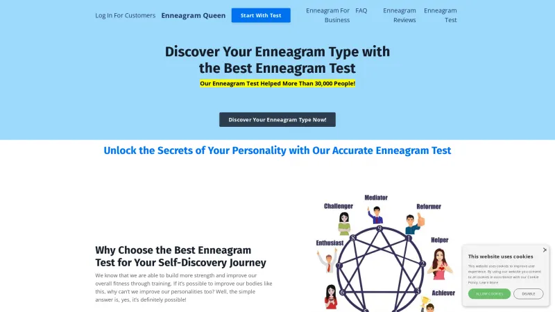 Homepage of Enneagram Queen