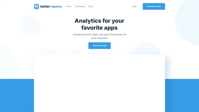 Homepage of Better Report