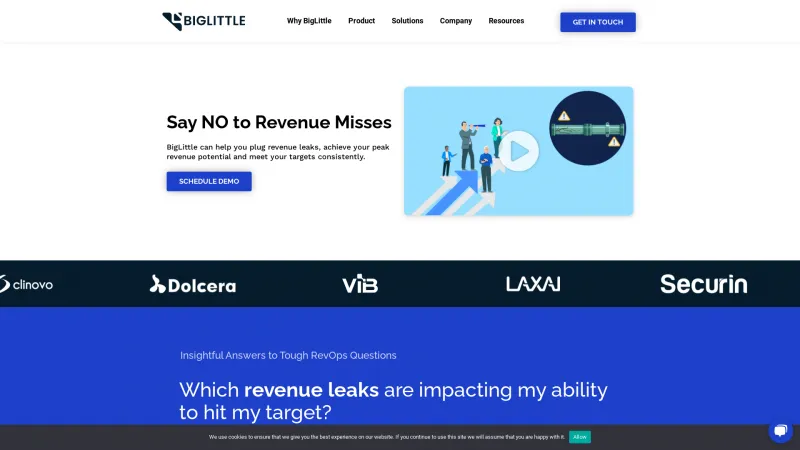 Homepage of BigLittle RevenUp