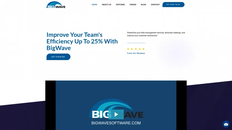 Homepage of BigWave