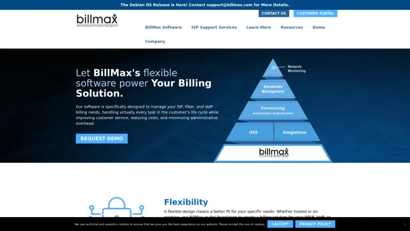 Homepage of BillMax