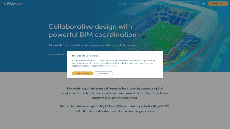 Homepage of BIMcollab Cloud