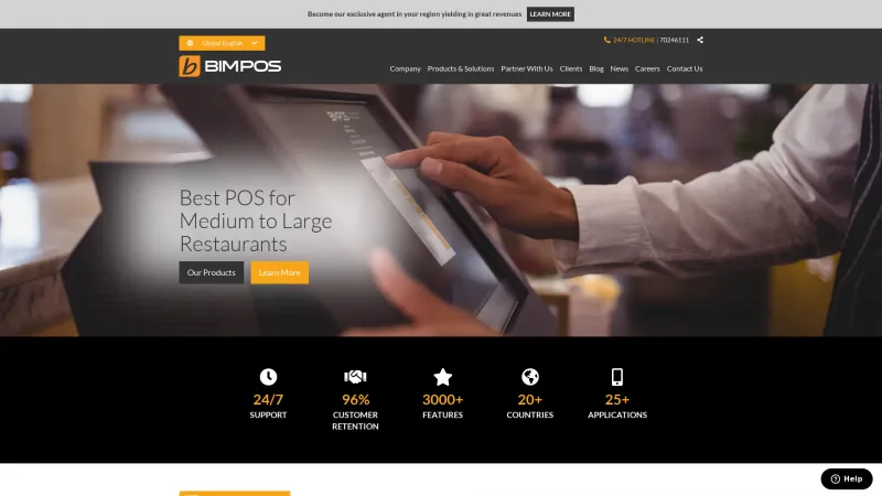 Homepage of BIM POS