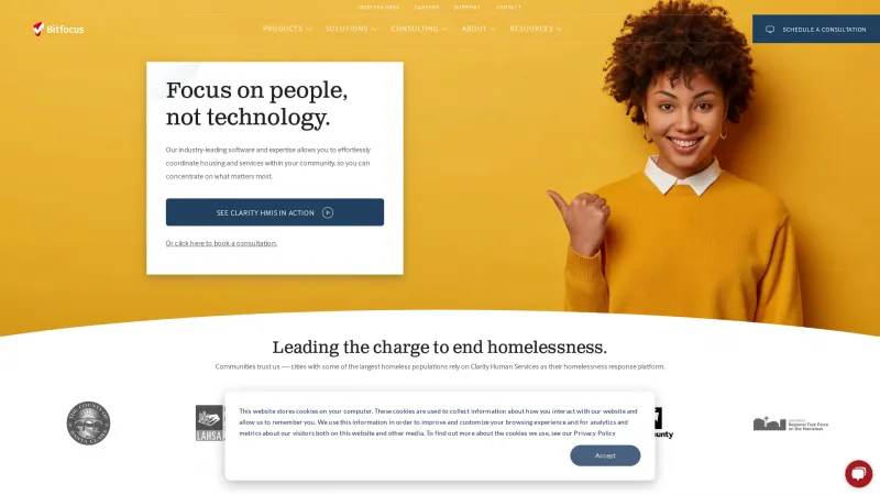 Homepage of Clarity Human Services