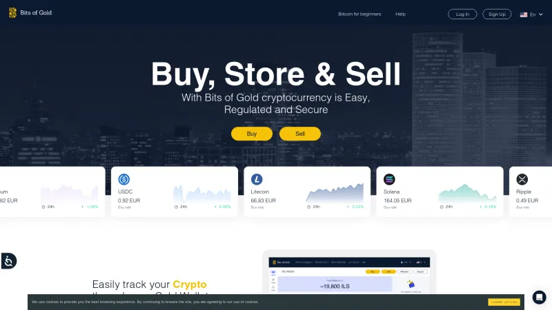 Homepage of Bits of Gold