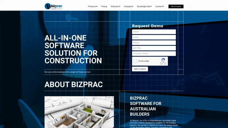 Homepage of Bizprac