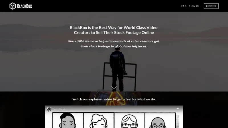 Homepage of BlackBox