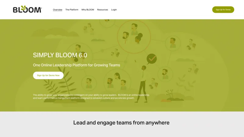 Homepage of BLOOM