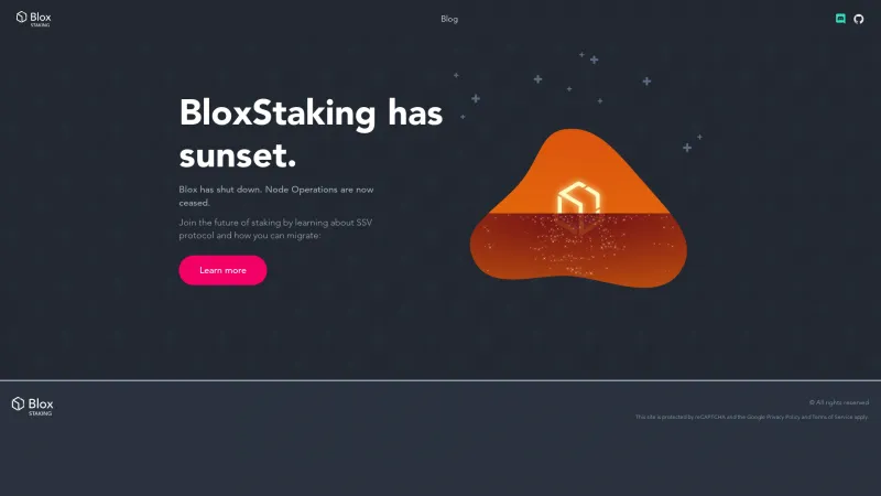 Homepage of Blox