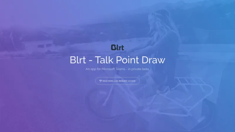 Homepage of Blrt