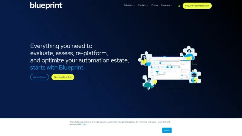 Homepage of Blueprint