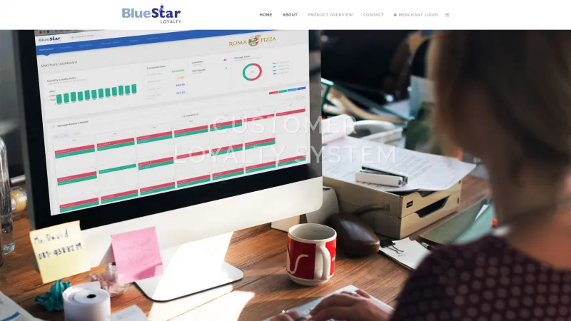 Homepage of Bluestar Loyalty