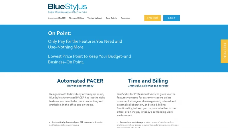 Homepage of BlueStylus