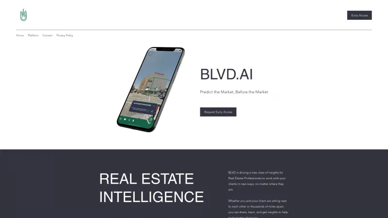 Homepage of Boulevard