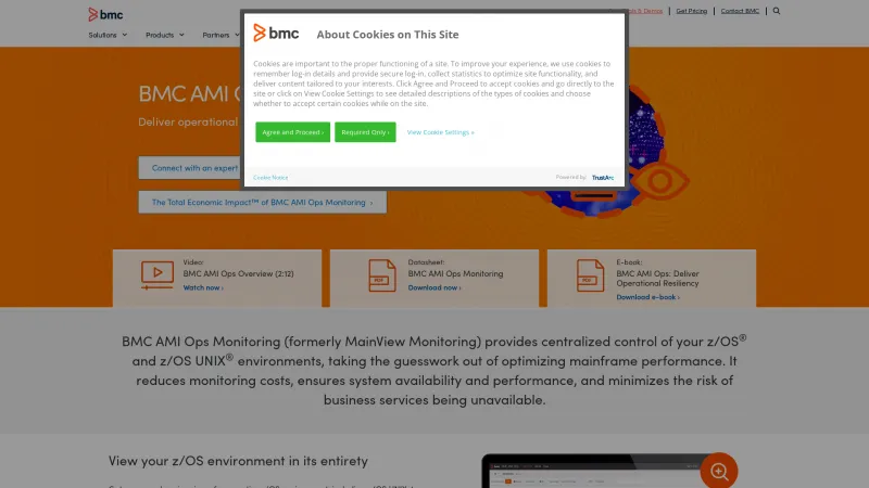 Homepage of BMC AMI Ops Monitoring