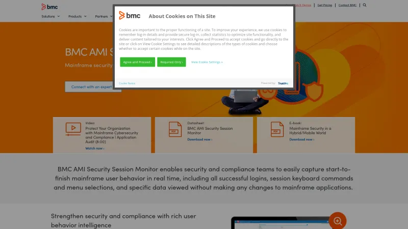 Homepage of BMC Compuware Application Audit