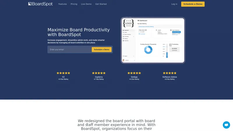 Homepage of BoardSpot