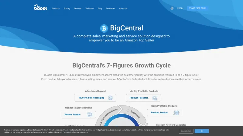 Homepage of BigCentral