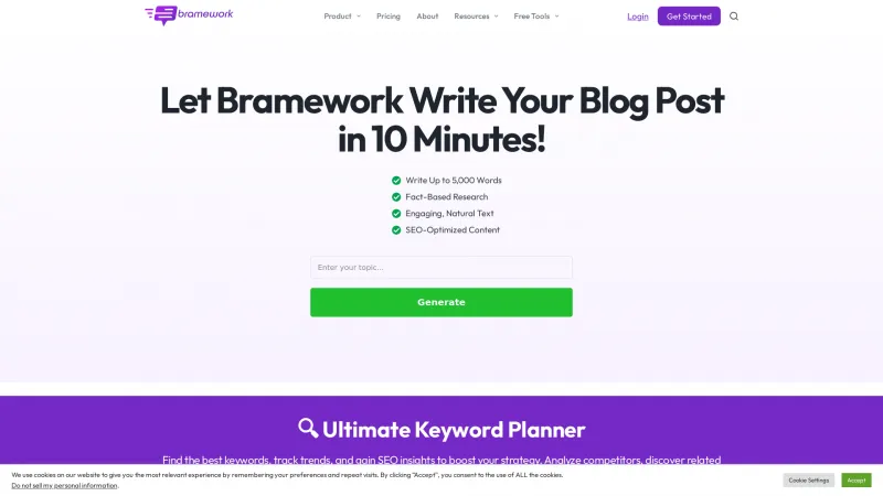 Homepage of Bramework