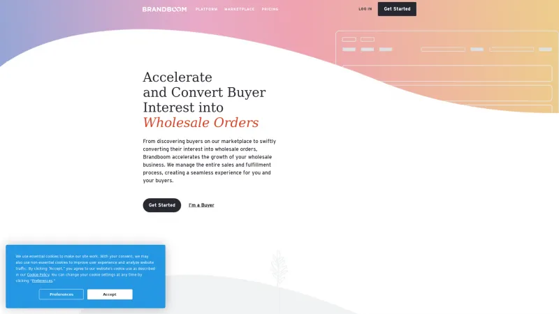 Homepage of Brandboom