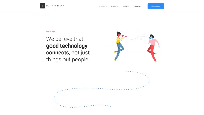 Homepage of Branding Brand