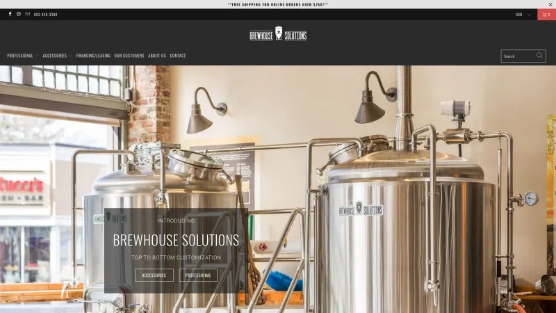 Homepage of Brewhouse