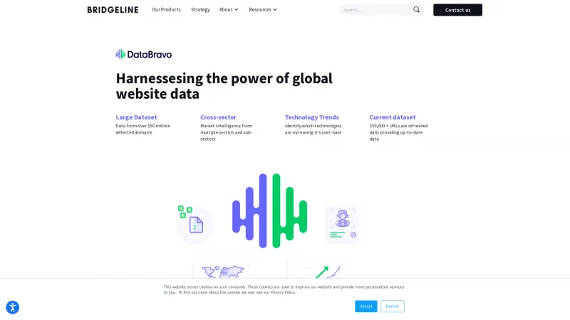 Homepage of DataBravo