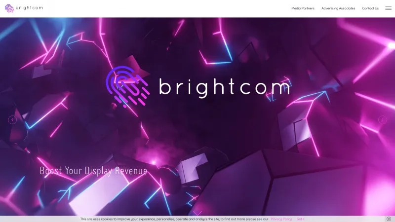 Homepage of Brightcom