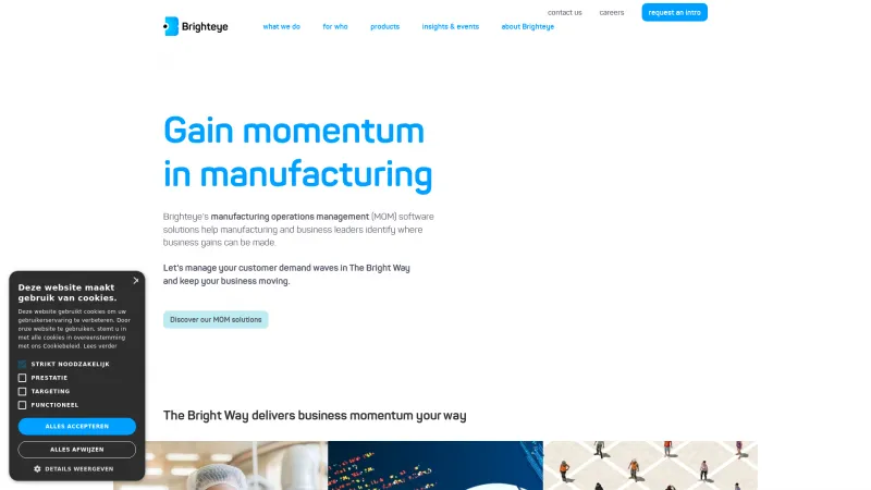 Homepage of Momentum