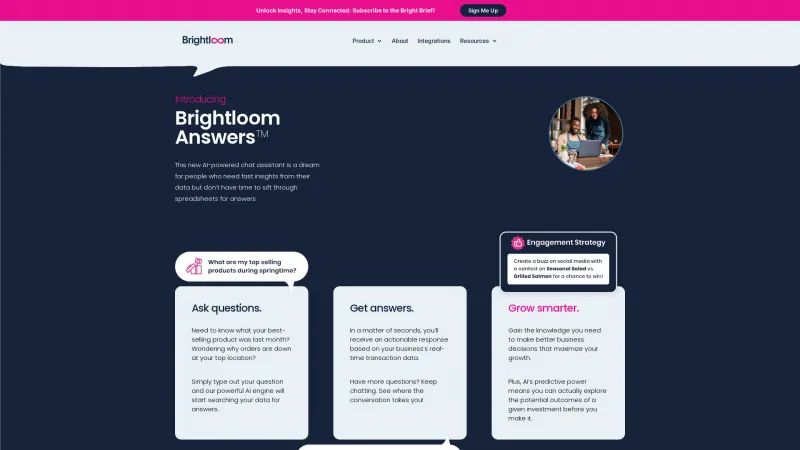 Homepage of Brightloom