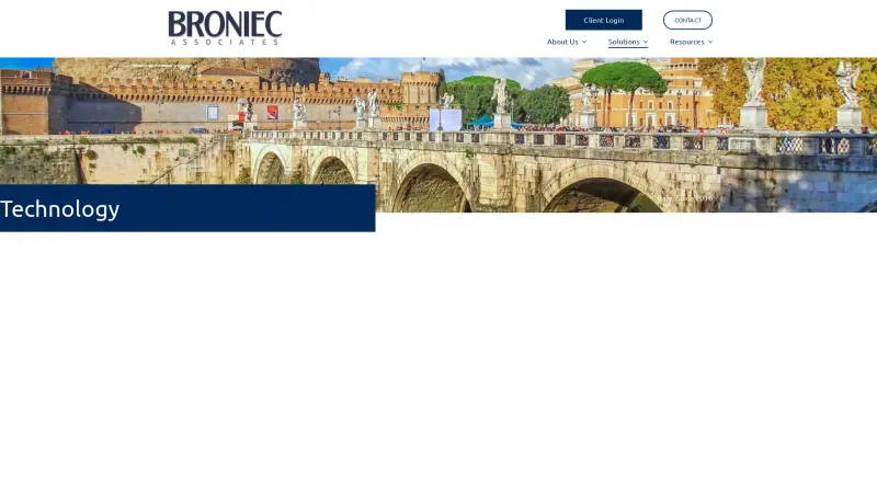 Homepage of Broniec