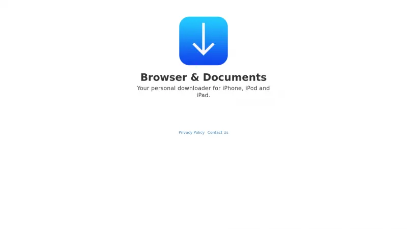 Homepage of Browser and Documents Manager