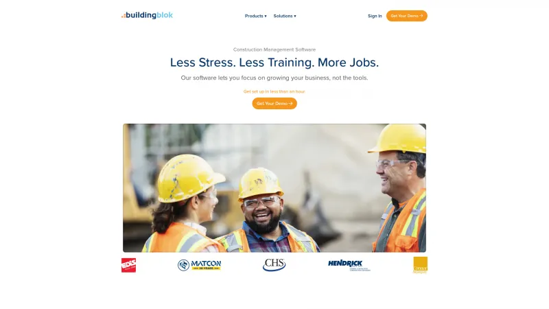 Homepage of BuildingBlok