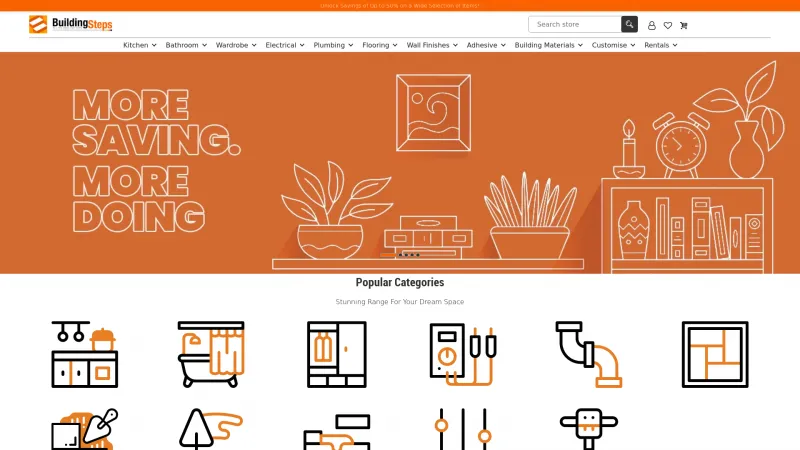 Homepage of Buildingsteps