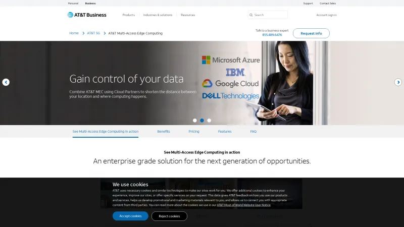 Homepage of AT&T MEC