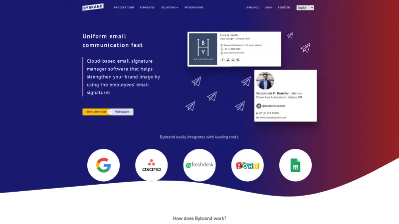 Homepage of Bybrand