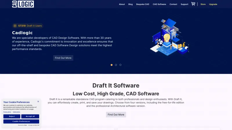 Homepage of Draft it